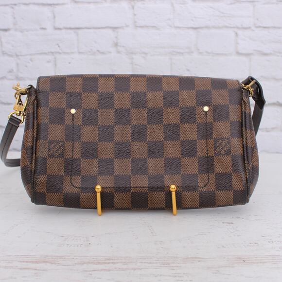 Louis Vuitton Favorite PM Damier Ebene Crossbody & Shoulder Purse Women A5530 - Picture 5 of 10